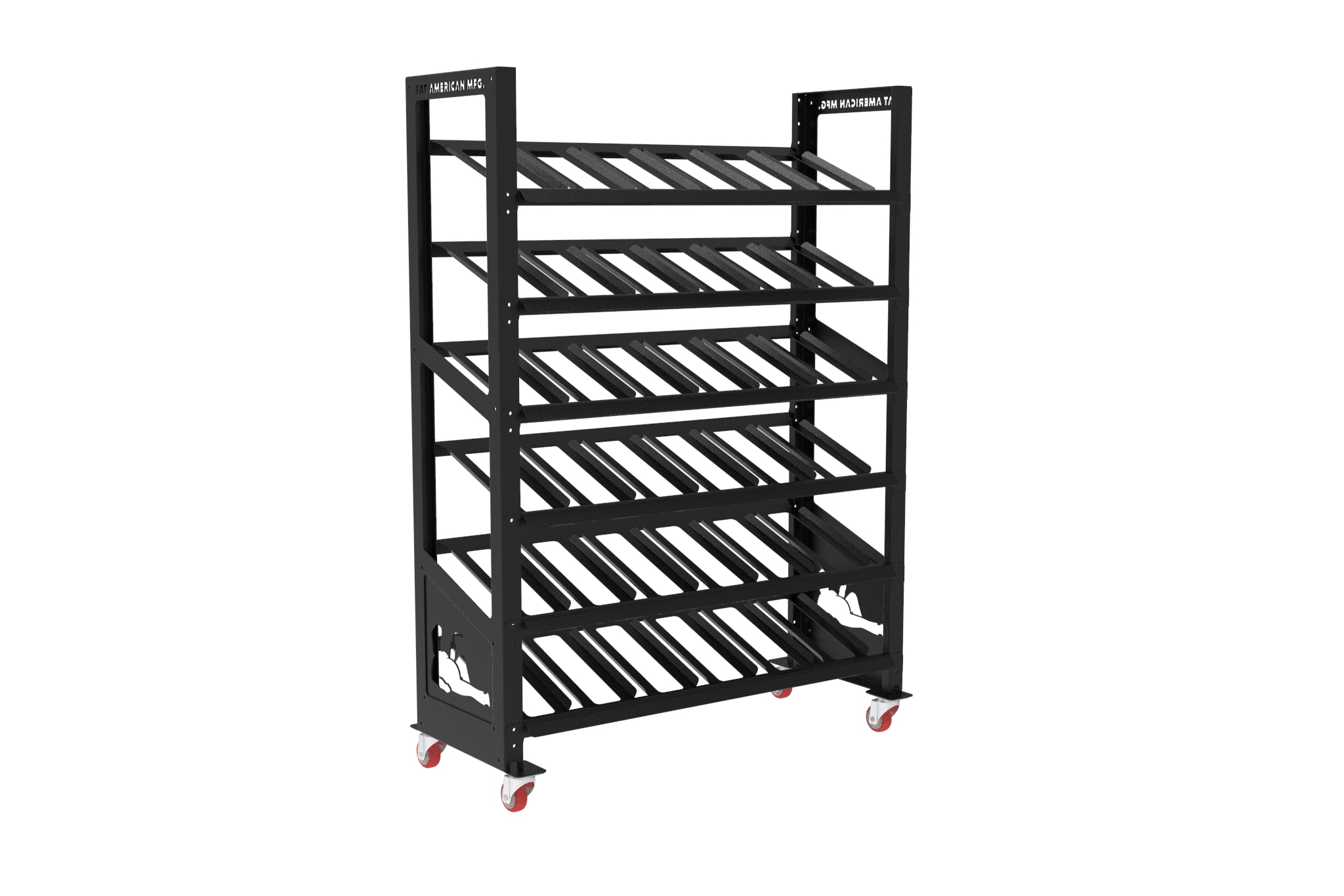 Fat American Manufacturing: FAM Rolling Rack | Inventory Bin Storage ...